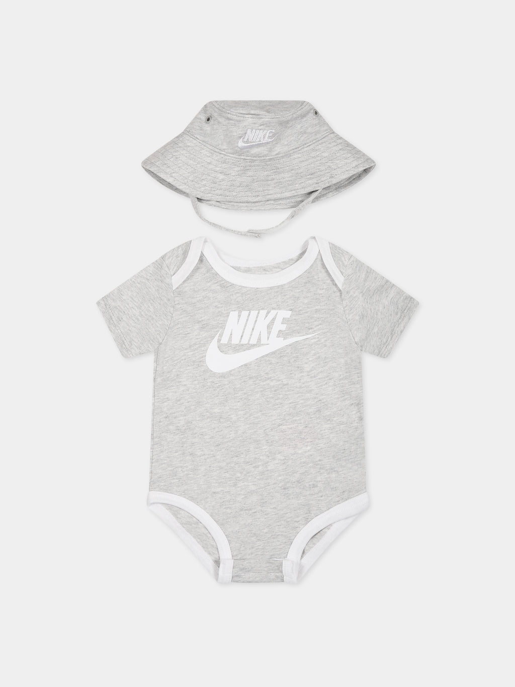 Grey set for baby kids with logo